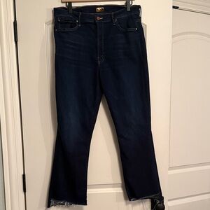MOTHER Deep Indigo Flare Jeans